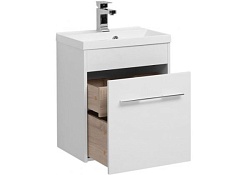 Aquanet Тумба с раковиной Августа 50 белая – фотография-2