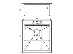 Zorg Кухонная мойка "Master" Cobra ZM R-5152 – фотография-2
