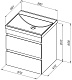 Aquanet Мебель для ванной Нота New 60 подвесная дуб веллингтон табак – картинка-54