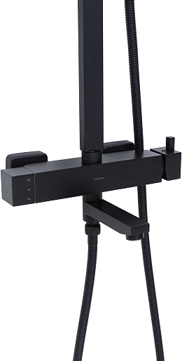 Allen Brau Душевая стойка Infinity 5.21029-31 черный матовый – картинка-13