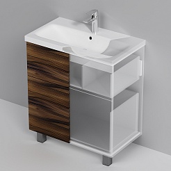 Am.Pm Тумба под раковину Gem 75 орех – фотография-6