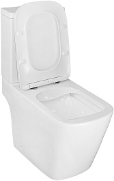 Azario Унитаз-компакт Ferra AZ-1015 безободковый с бачком с сиденьем микролифт белый – фотография-7
