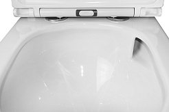 Azario Унитаз-компакт Conto AZ-T005BR безободковый с бачком с сиденьем микролифт белый – фотография-14