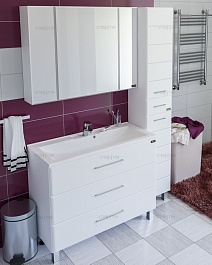 СанТа Мебель для ванной Омега 100 напольная – фотография-1