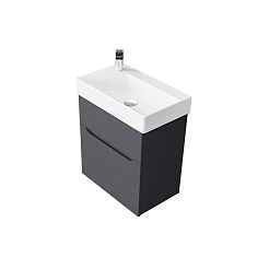 Jorno Тумба под раковину Folk 55 антрацит – фотография-2