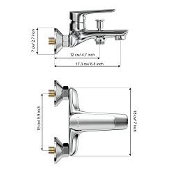 Tokito Смеситель для ванны TOKITO MISAWA хром TOK-MIS-1014 – фотография-7
