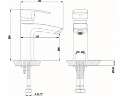 Timo Смеситель для раковины Lotta-thermo 2601F – фотография-2