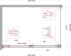 BelBagno Душевой уголок Soft Close-1 SOFT_CLOSE-1-AH-1-130/90-C-Cr 130x90 профиль хром стекло прозрачное – фотография-11