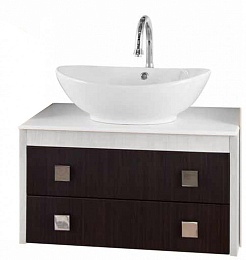 Водолей Тумба под раковину Сильвия 75 венге/белый – фотография-1