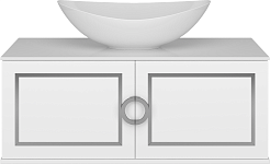 Brevita Тумба под раковину Steffany 105 белая/хром – фотография-1