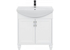 Aquanet Тумба с раковиной Валенса NEW 75 белый – фотография-8