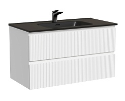 Sancos Тумба с раковиной Snob T 90 bianco раковина Element 91 CN7002MB – фотография-1