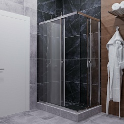 Triton Душевой уголок Вента Хром 120/80 Щ0000049618 – фотография-3