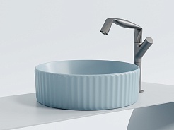 Ceramicanova Мебельная раковина Element 36 CN6057ML голубой матовый – фотография-5