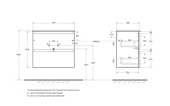 BelBagno Тумба под раковину Uno mini 70 подвесная Bianco Opaco – фотография-3