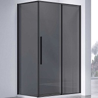Vincea Душевой уголок Slim-N 130x80 VSR-4SN8013CGB профиль черный стекло тонированное