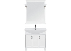 Aquanet Тумба с раковиной Валенса NEW 85 белый – фотография-4