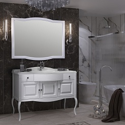 Opadiris Зеркало для ванной Лаура 120 белое – фотография-5