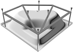 Vayer Каркас для ванны Boomerang 140x140