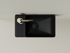 Ceramicanova Раковина Element 39/22 L CN5046MB чёрная матовая – фотография-3