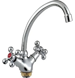 Frap Смеситель для кухни F4119-2 хром – фотография-1