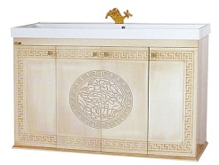 Misty Тумба для умывальника Olimpia Lux 105 бежевая патина – фотография-1