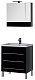 Aquanet Тумба с раковиной Верона 75 напольная, ящики, черная – фотография-10