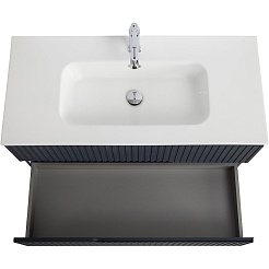 Cezares Тумба с раковиной Duet-N 100 подвесная grafito – фотография-5