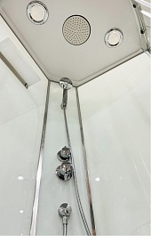 Royal Bath Душевая кабина FATO RB 90HK-M-CH 90x90 стекло рифленое профиль хром – фотография-4