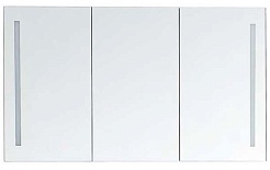 BelBagno Мебель для ванной ENERGIA-N 1200 Bianco Lucido, с двумя чашами, зеркало-шкаф – фотография-2