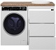 Brevita Мебель для ванной Grafit 120 под стиральную машину белая/махагон – картинка-33
