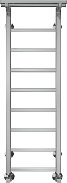 Terminus Полотенцесушитель водяной Контур П9 300x1000 с полкой хром – фотография-1