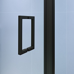 RGW Душевой уголок Stilvoll SV-145B (SV-05B + Z-050-2B) 80x100 профиль черный стекло прозрачное – фотография-5