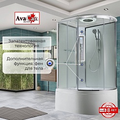 Avacan Душевая кабина 110/80 EM5811LLEDT прозрачная – фотография-2