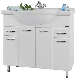 Водолей Тумба под раковину Колумбия 95 белая – фотография-1