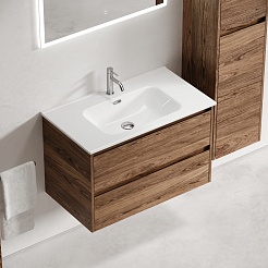 Sancos Тумба с раковиной Libra 80 дуб чарльстон раковина Element 81 CN7005 – фотография-2