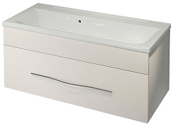 Какса-а Тумба с раковиной Редиссон 100 белая – фотография-1