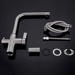 Gappo Смеситель для кухни 35к G4399-4 сатин – фотография-3