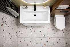 Vivon Тумба с раковиной Atwood 70 подвесная белая матовая – фотография-6