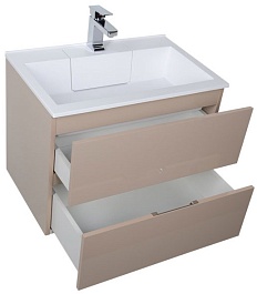 Aquanet Тумба с раковиной "Алвита 70" капучино – фотография-2