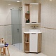 Mixline Мебель для ванной Корнер 67.5 L угловая белая/дуб – фотография-15