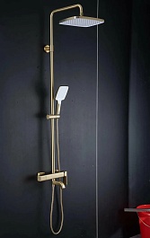 Gappo Душевая стойка G18 G2418-23 золотой сатин – фотография-4