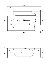 Aquatika Акриловая ванна H2O Архитектура Standart – фотография-2