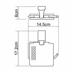 WasserKRAFT Держатель туалетной бумаги "Leine K-5025" – фотография-3