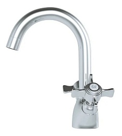 Mixline Смеситель для раковины 1/2 керамический ML30-042 "Classic" высокий излив – фотография-2