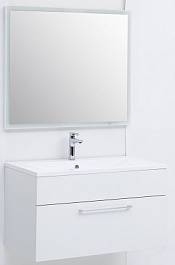 De Aqua Мебель для ванной Кубика 90, зеркало Сити – фотография-1