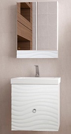 Style Line Мебель для ванной Вероника 60 Люкс (Como) подвесная белая – фотография-1
