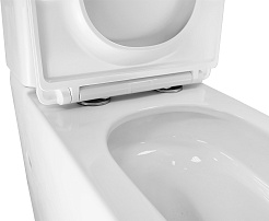 Azario Унитаз-компакт Etereo AZ-8203 безободковый с бачком с сиденьем микролифт белый – фотография-14