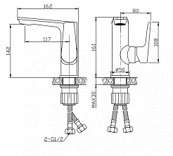 BelBagno Смеситель для раковины Ancona ANCONA-LVM-CRM хром – фотография-3