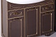ASB-Woodline Мебель для ванной Бергамо 85 орех/патина золото, массив ясеня – картинка-17